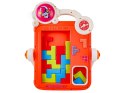 Wielofunkcyjna Dwustronna Tablica 2w1 Zmazywalna Klocki Układanka Edukacyjna CZERWONA