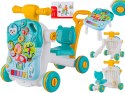 Wielofunkcyjny Interaktywny Jeździk Pchacz Chodzik Edukacyjny Stolik Grający 4w1 Niebieski