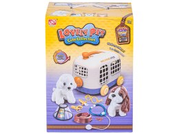 Zestaw Małego Weterynarza Transporter Dla Psa + Akcesoria Klatka Dla Zwierząt Weterynarz Doktor Pies Pluszak