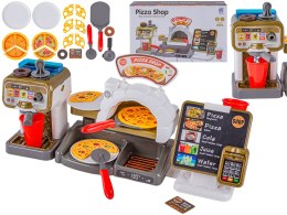 Zestaw do Pieczenia Pizzy Edukacyjna Zabawka Sklep Pizzeria Pizza Ekspres Do Kawy Kasa Fiskalna