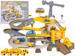 Zjazd samochodowy Tor Kulkowy PLAC BUDOWY Garaż Parking Zjeżdżalnia Dźwig