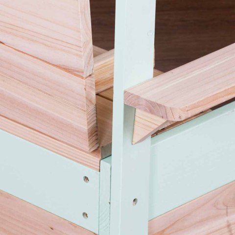 Piaskownica drewniana LULILO Vendo obracany daszek 360° zamykana ławki 120cm