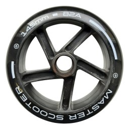 Kółka Do Hulajnogi MASTER 145 mm Czarne Bez Łożysk Kauczukowe 2 szt