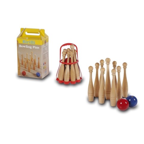 Kręgle Drewniane Gra Ogrodowa LUCIO LONDERO Klasyczne 25 cm