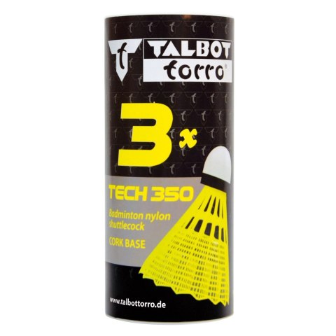 Lotki do Badmintona TALBOT-TORRO Tech 350 Medium 3 szt. Żółte