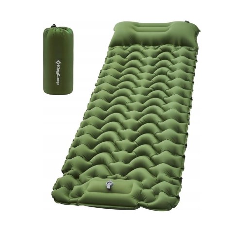 Mata Samopompująca KINGCAMP Deluxe 10 Gruba Karimata Zielona