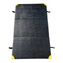 Materac Do Ćwiczeń Składany 3-Częściowy MASTER PE 200x120x5 cm Czarny