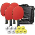 Rakietki Paletki do Tenisa Stołowego Ping Ponga JOOLA Quattro Zestaw 1,2 mm