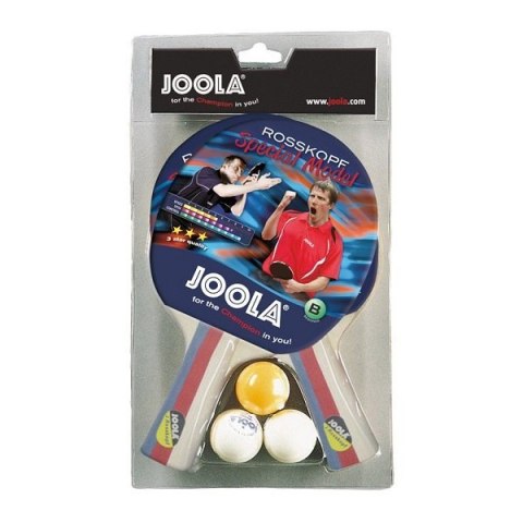 Rakietki do Tenisa Stołowego Ping Ponga + Piłeczki JOOLA Rossi Zestaw 3w1