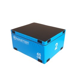 Skrzynia Plyometryczna Soft Plyo Box MASTER 90x75x45 cm Miękka Piankowa