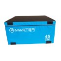 Skrzynia Plyometryczna Soft Plyo Box MASTER 90x75x45 cm Miękka Piankowa