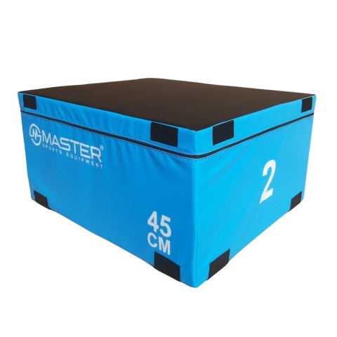 Skrzynia Plyometryczna Soft Plyo Box MASTER 90x75x45 cm Miękka Piankowa