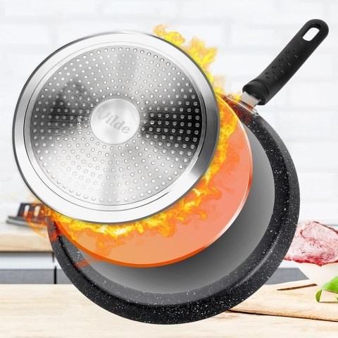 Patelnia do Naleśników 24 cm Granitowa Indukcja Basic Line VILDE