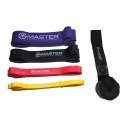 Zestaw 4 Gum Do Ćwiczeń MASTER Latex Power Band 2-55kg