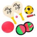 Zestaw Gry Ogrodowe Rodzinne Piłka Frisbee Paletki Catch Ball MASTER 4 szt.