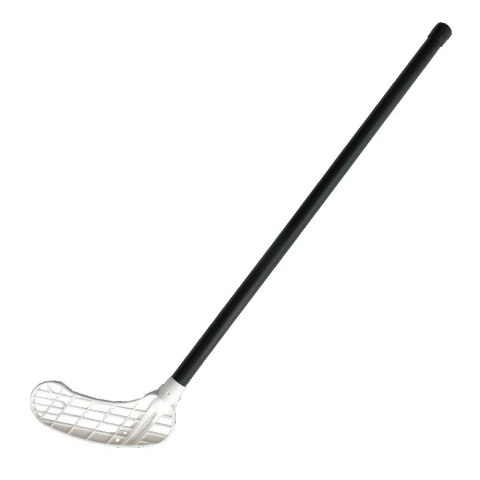 Kij do Unihokeja Floorballa Lewy Biały Solidny KUBISPORT Master 95 cm