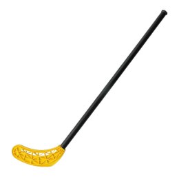 Kij do Unihokeja Hokeja Ulicznego Floorball Prosty Żółty KUBISPORT 80 cm
