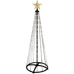 Choinka Stożkowa Świecąca LED 150 cm 154 Diody Pilot IP44 Zewnętrzna ORION