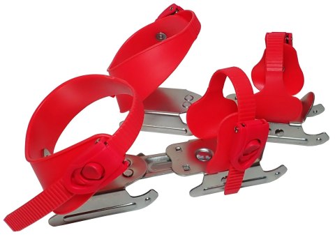 Łyżwy Dziecięce dla Dzieci Saneczkowe Kaczki Czerwone KUBISPORT 14-19,5 cm