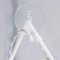 Mikołaj Świecący LED na Okno 42 cm 24 LED Biały na Baterie Przyssawka