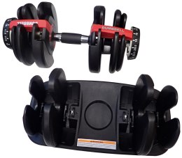 Regulowana Jednoręczna Hantla Ciężarek Obciążenie 15w1 KUBISPORT 24 kg