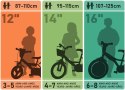 Rowerek Dziecięcy 14 Cali BMX Czarny Kółka Boczne Hamulec Dino Bikes