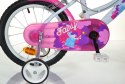 Rowerek Dziecięcy 16 Cali Fairy Dla Dziewczynki Koszyk Fotelik Dino Bikes