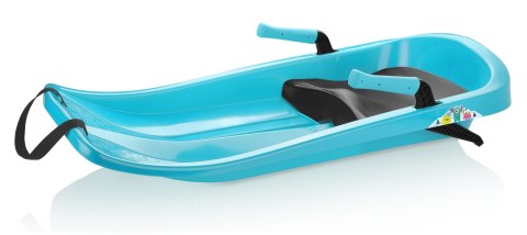 Sanki Bobslej Plastikowy Lazurowe dla Dzieci Dziecięce KUBISPORT 84 cm