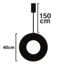 Wianek Świąteczny 40 cm Złoty Świecący 30 LED Ciepłe Światło z Timerem