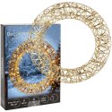 Wianek Świąteczny 40 cm Złoty Świecący 30 LED Ciepłe Światło z Timerem