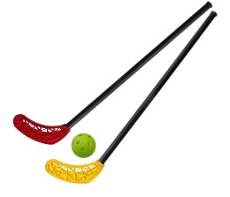 Zestaw 2 x Kije do Unihokeja Plastikowe Proste Piłka KUBISPORT 95 cm