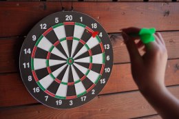 Zestaw 3w1 Tarcza do Rzucania Darta Zabawy Rzutki Lotki KUBISPORT 38 cm