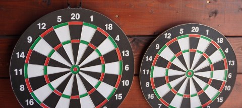 Zestaw 3w1 Tarcza do Rzucania Darta Zabawy Rzutki Lotki KUBISPORT 43 cm